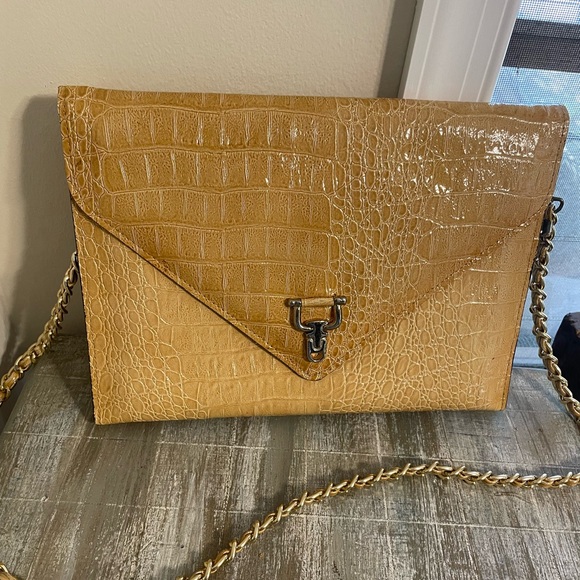 Vintage crocodile leather yellow purse-EXCELLENT condition-smoke/dog free - Picture 10 of 10